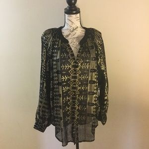 Free People Black/ Gold